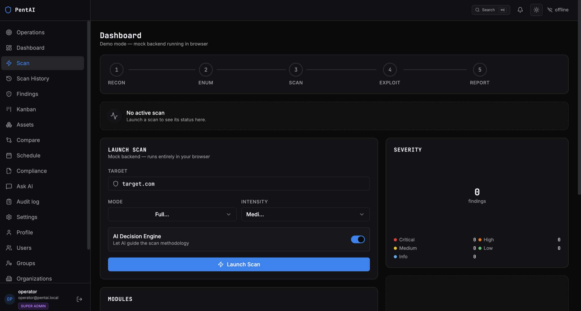 Plateforme de Scan de vulnérabilités